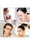 Headbands 4pc plastic 12.5cm unisex black/brown sports/face wash. - 2
