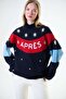 Apres Intarsia Knitted Cashmere Blend Oversize Turtleneck Sweater Multi - 4