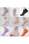 Anti-slip socks - 6-pack Pilates Yoga ankle Sizes 35-40 Men's and women's home sports (orange) suitable for ballet, barre, barefoot training - 5