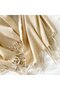 Women's silk scarf 210x70cm royal blue elegant soft winter. - 2