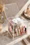 Transparent Plexiglass Organizer with Lid Multi-Purpose Bathroom Makeup Jewelry Organizer - 5