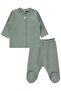 Plain 1-6 Month Pajama Set - Green - 4