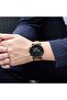 Men's Black Stainless Steel Watch, Tan Leather Band | Trn43mm - 2