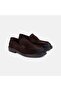 Men's Brown Suede Leather Classic Loafer with Band Detail