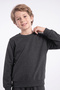 طقم بدلة رياضية للأولاد بياقة مستقيمة وجيبين - 5