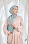 Twill Silk Scarf Mini Bouquet Baby Blue - 2