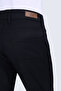 Navy Blue Relaxed Fit Cotton Trousers with 5 Pockets - 5
