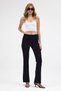 Uca Jeans Women's Black Cut-Leg Flare Fit Jean Pants - 2
