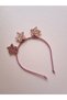 Trio Star Powder Pink 3-Star Detailed Girls' Crown - 3