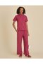 Senior Girls Burgundy Knitted Set - 6