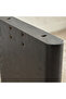 Console Table in Sleek Charcoal Color Natural Walnut Veneer - 3