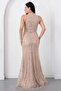 Halter neck beaded tulle dress 41091 - 7