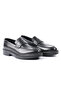 Genuine Antique Leather Black Loafer Men's Shoes - E4291 - 2