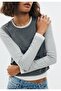 Allbucks *Stradi* *Various* Three Layer Long Sleeve Blouse Body Top T-Shirt Abstr00037 - 4