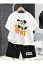 Skat Printed Oversize Tshirt Shorts Set
