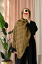 Monogram Cotton Patterned Shawl - Khaki - 2