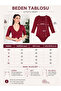 Burgundy Double-Breasted V-Neck Snap Fastener Stretchy Women's Bodysuit - 7