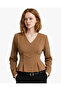 Waist-Tied Gold Buttoned Shirt