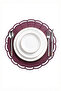 Embroidered Leather American Service Set of 2 Double-Sided Round Placemats 40X40 cm Casa Bordo
