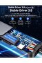 موزع USB-C مع شحن بقوة 100 واط، ومنفذ HDMI بدقة 4K، وقارئ بطاقات مزدوج، ومتوافق مع USB 3.0 و 2.0 (إصدارات 2025-2016) - 6