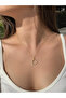 Moon Star Gold Color Zircon Stone Women's Necklace - Crescent Necklace - 2