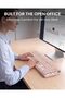 لوحة مفاتيح ميكانيكية للألعاب بتصميم الآلة الكاتبة من EWEADN، لوحات مفاتيح ميكانيكية سلكية، 104 مفتاح مع إضاءة خلفية LED - 6