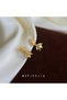 Japanese Ornamental Fish Figured Gold Plated Stylish Women's Stud Earrings Minimalist