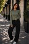 Women's Basic Slim Fit Crew Neck Long Sleeve Finger-Loop Bodysuit - Viscose - Super Quality - 3
