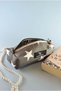 Design Gray Starry Wide Pencil Case Pen Holder Makeup Bag Multipurpose Organizer - 3