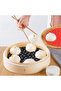 Black Heat Resistant Washable Silicone Oven and Airfryer Round Model Baking Mat 23 cm Bx40 - 2