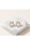 Bowknot Detailed Pearl and Zircon Stone Wreath Earrings - Stylish Women's Evening Dress and Casual Bujiteri Earrings - 3