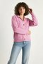 Women's Thessaloniki Knitted Pocketed Knitwear Powder Cardigan - 6