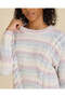Senior Girls White Stripe Knitted Pullover - 4