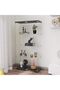 64.5'' Glass Display Cabinet 4-Shelf Black Display Case with Two Glass Doors Curio Collection Cabinet, Floor Standing Bookshelf for Living Room Office, Black 31.5"L x 14.4"W x 64.5"H - 3