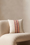 Colorful Ethnic Geometric Woven Stripe Detailed Cotton Decorative Hidden Zipper Throw Pillow Cover 42X42 cm - 2