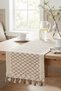 Decorative Tasseled Pattern Detailed Tablecloth Cotton Runner 33X135 cm - 7