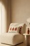 Buldan Handmade Tree Motif Embossed Punch Embroidered Tasseled Cotton Hidden Zipper Rectangular Throw Pillow Cover 35X55 cm - 3