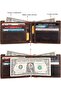 Fend Genuine Leather Men's Wallet with RFID Protection Brown - 7