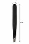 Black Wide Thick Cut-Off Tip Tweezers |   Eyebrow Tweezers - 4