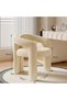 Modern Minimalist Design Single Sofa - Comfy and Fluffy Vanity Chair, Elegant Furry Makeup Desk Chair for Bedroom, Living Room, or Dressing Room 61x56x78 cm. - 8