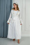 Embroidered Flora Reception Robe - 4
