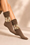 Women's Patterned Curly Terry Socks 4-Piece Socks - 3
