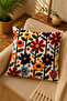 Digital Printed Decorative Throw Pillow Cover 43X43 cm – Modern Patterned Linen Texture - 2