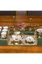 3 Pieces Mirror Tray, Rectangle Metal Vanity Mirror Tray,Can be stored for Perfume, Jewelry, Makeup, Cosmetic,Suitable for Dresser, Bedroom,Bathroom,Hotel, 3 Sizes - 6