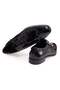Black Color Lace-Up Genuine Leather Patent Leather Sole Men's Shoes - 2