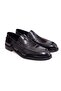 Black Color Laceless Genuine Leather Men's Shoes