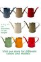 Galvanized Metal Watering Can 1.7 Lt Matte Beige - 3