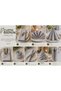 American Service, Set of 6 Special Stitched Duck Linen Fabric Napkins, Gray Color - 3