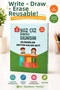 Yaz-Sil Reusable Training Set |   Alphabet Numbers Mathematics Preschool Educational Book |   4 Books - 3