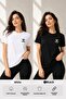 Cordana Black and White 2-Pack Women's Cotton T-Shirt Pack